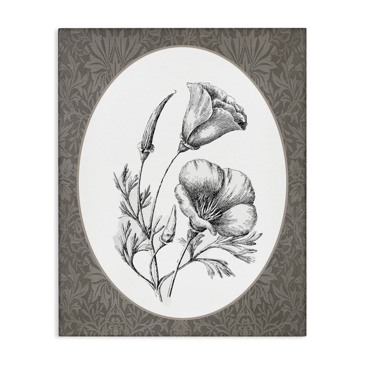 Stupell Industries Vintage Tulips in Bloom Canvas By Lettered and Lined